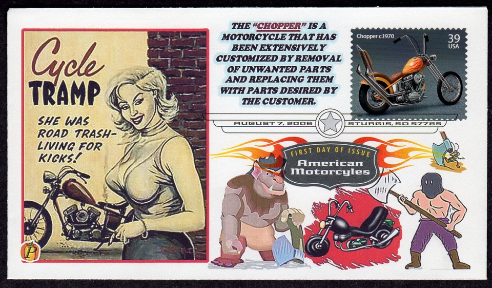 2006 1970 CHOPPER (4087) - Unknown-Maker CYCLE TRAMP FDC NW691 - Image 1 of 1