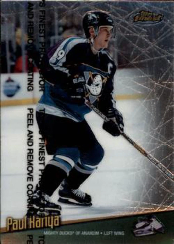 #100 Paul Kariya - Anaheim Mighty Ducks - 1998-99 Finest Hockey - Image 1 of 1