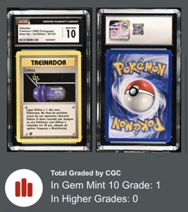 1999 Pokemon Defender 1st Edition Portuguese Base Set 80/102 CGC 10 Gem Mint 💊 - Picture 1 of 2