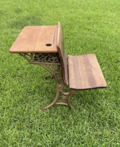 vintage school desk Cover