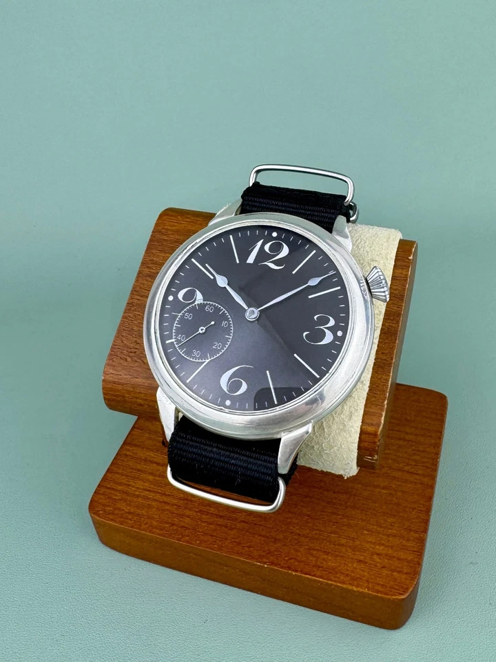 Reloj de pulsera grande vintage ZIM convertido de reloj de bolsillo soviético, mecánico años 50 Foto 1 de 4