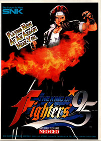 SNK The King of Fighters 95 Arcade Ad Vintage Poster Print Neo Geo Iori Yagami