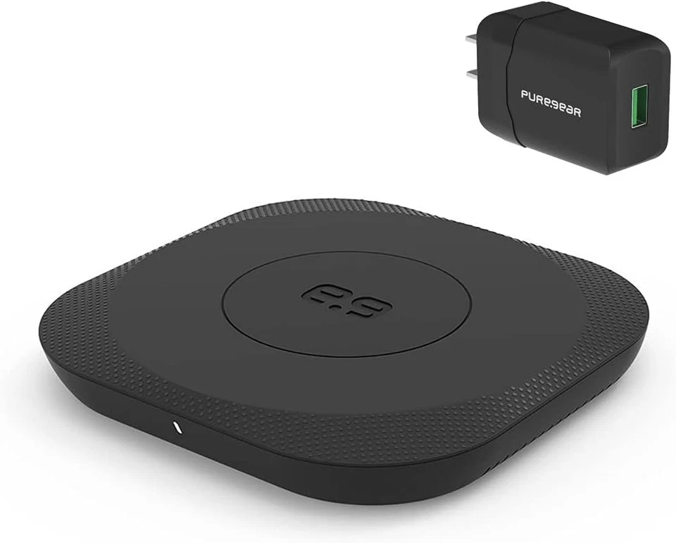 NEW SEALED PureGear 15W Fast Wireless Charging Pad for Qi Enabled Devices Black - Image 1 of 1