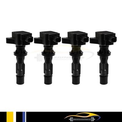 Bobina de encendido de 4 piezas para Ford Fusion L4 2006-2009 2,3 L 5C1650 6E5Z12029AA UF516 Foto 1 de 4