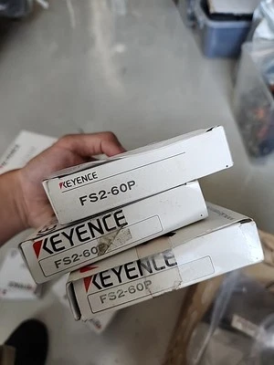Lot Of 3 New Open Box Keyence FS2-60p Photoelectric Sensor - Image 1 of 3