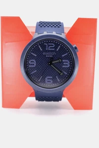 Reloj Swatch Suizo Limitado BIG BOLD Cuarzo Esfera Azul Silicona SO27N100 47MM - Imagen 1 de 8