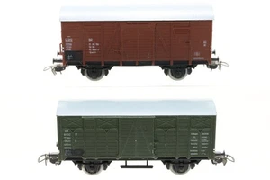 H0 Piko DR gedeckter Güterwagen DC Konvolut braun grün N112 - Picture 1 of 2