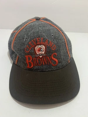 Vintage Cleveland Browns Wool Hat Gray Snapback The Game NFL Team - Image 1 of 4