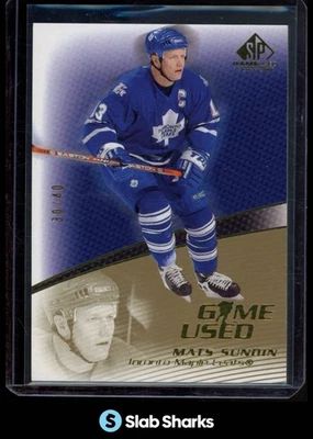 Cubierta superior SP 2003 juego usado #47 alfombrillas Sundin Gold/40 Foto 1 de 4