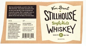Van Brunt Stillhouse Whiskey Bottle Label Sticker Distillery Brooklyn NY - Picture 1 of 1