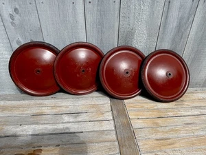 Juego De 4 Jaboneras Derby Oficial Vintage 12" Ruedas A Juego - Imagen 1 de 7