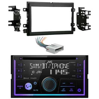 Receptor de audio para automóvil JVC doble DIN, kit de tablero de instalación, arnés de cableado (2004-up) Foto 1 de 4