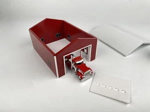 1/64 Farm Toy Building Shop 30x40 Red Sides White Roof  - Picture 1 of 4
