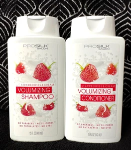 2pk PRO SILK SALON STRAWBERRIES & CREAM VOLUMIZING SHAMPOO & CONDITIONER 15oz - Picture 1 of 10