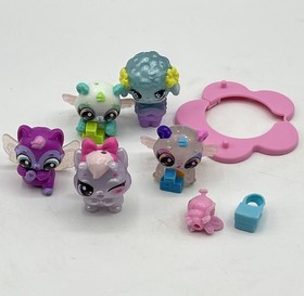 Hatchimals Alive Bloomables Mini Figure Cat Panda Lamb Butterfly Fairy Lot 5x