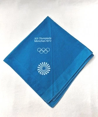 Lenço bandana vintage Munique Olympics XX Olympiade Munchen 1972 - Imagem 1 de 4