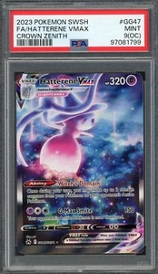 PSA 9 (OC) Hatterene VMAX (Full Art) Crown Zenith GG47/GG70 Pokemon Card B20 - Picture 1 of 2