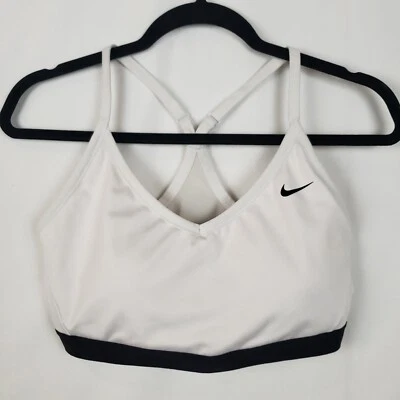 Sujetador deportivo Nike Dri-Fit para mujer X-Large espalda deportiva compresión activa blanco Foto 1 de 4