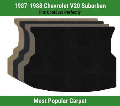 Alfombrilla de carga Lloyd Ultimat para '87-88 V20 Suburban con contorno negro Chevy pajarita Foto 1 de 4
