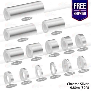 CHROME SILVER PIN STRIPE Car Model Motorcycle Decal Adhesive TAPE Vinyl Sticker - Bild 1 von 27