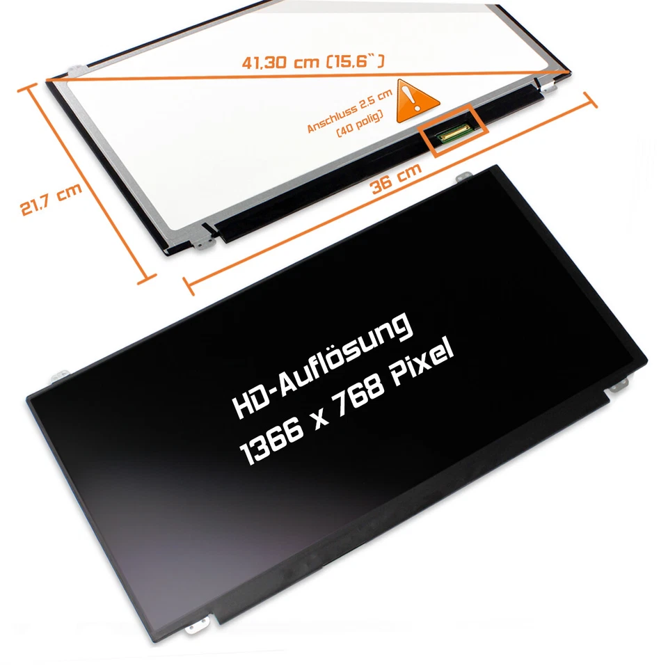 15,6" LED Display matt passend für HP 350 G2 WXGA HD 1366x768 - Bild 1 von 1