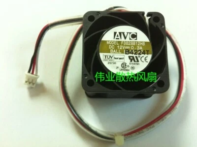 AVC F3828B12HB 3828 DC12V 0.3A 3.8CM Dual Ball Cooling Fan - Image 1 of 2