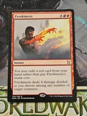 MTG Pyrokinesis EMA Eternal Masters 143/249 LP NM Rare - Image 1 of 2