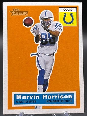 2001 Topps Heritage - #64 Marvin Harrison - Image 1 of 3