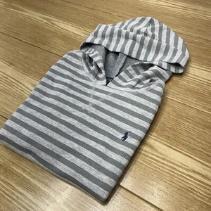 Sudadera Para Niños Polo Ralph Lauren Sueter Talla 6 Con Capucha Informal Rayas - Picture 1 of 18