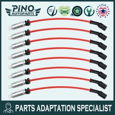 8X Cable de bujía para Chevy GMC 1999-2006 VORTEC 4,8 L 5,3 L 6,0 L 12192133 Foto 1 de 4
