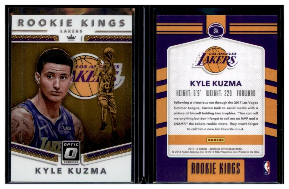 2017-18 Panini Optic ROOKIE KINGS U Pick Card MITCHELL FULTZ LONZO KUZMA FOX RC - Image 1 of 1
