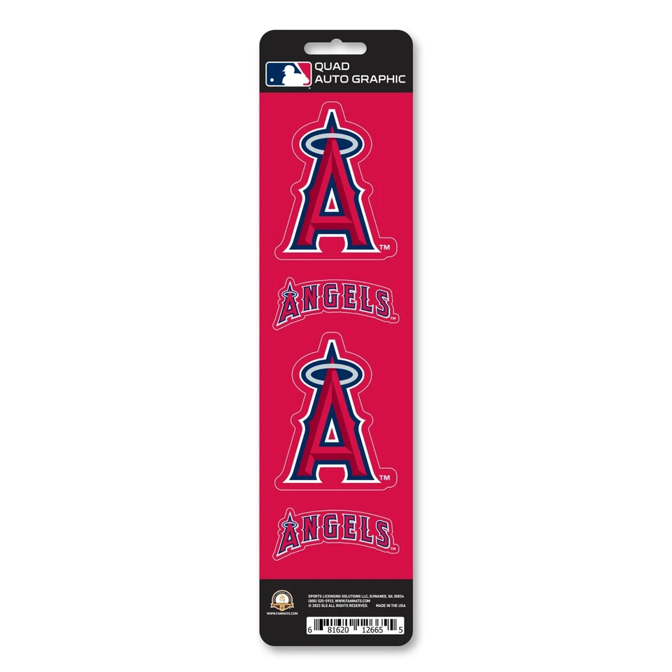 Los Angeles Angels - Set Of 4 Quad Sticker Sheet - Image 1 of 1