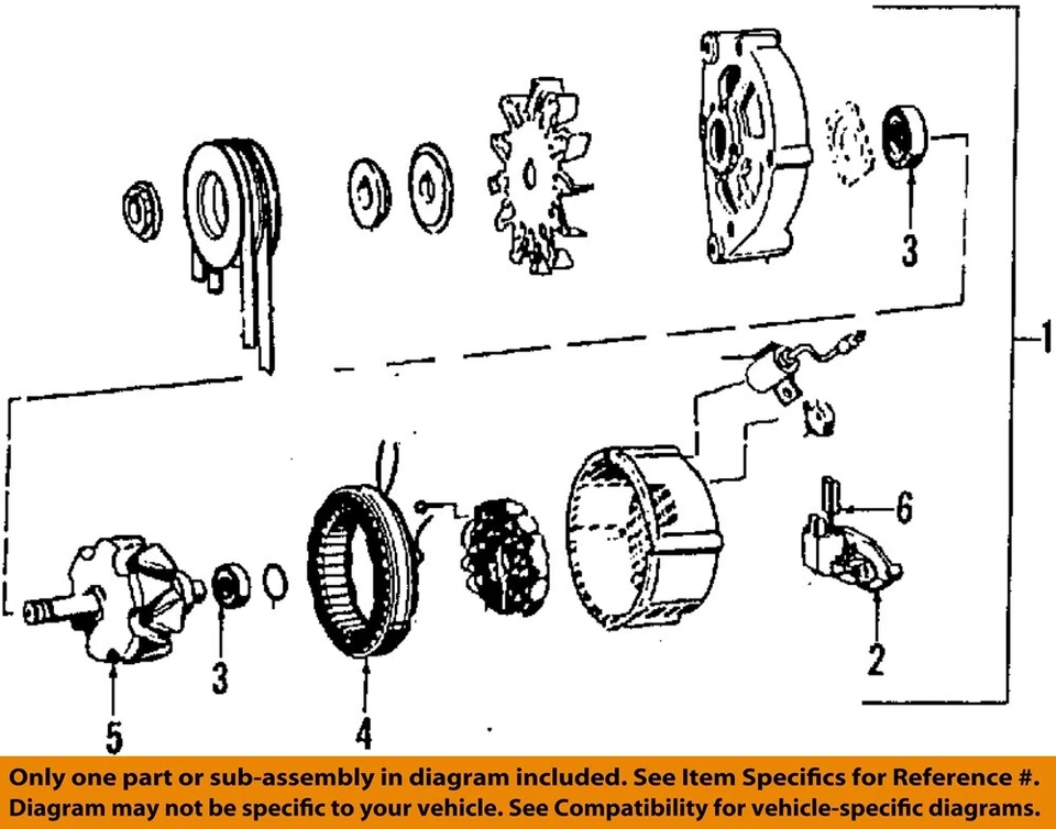 Alternador usado serve: 1989 Saab 900 107 tipo 380SL 80 ampères grau A - Imagem 1 de 2