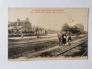CPA 50 BARFLEUR - Quartier de la Gare - Imagen 1 de 2