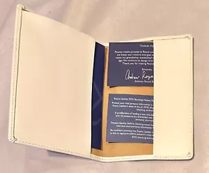 Royce Leather Passport/Travel Document Quality Jacket Leather Holder Cover - Picture 1 of 3