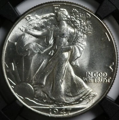1947 NGC MS64 WALKING LIBERTY ORIGINAL BAG FRAGMENT - Image 1 of 4