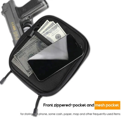 Tactical Concealed Carry Gun Bag Pistol Pouch Holster Fanny Pack Protection Case - Image 1 of 4