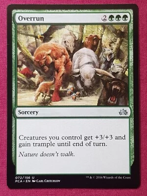 Magic The Gathering PLANECHASE ANTHOLOGY OVERRUN green card MTG - Image 1 of 2