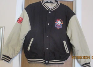 Vintage Disney Store Adult Size Mickey Mouse 1928 Classic Varsity Bomber Jacket - Picture 1 of 11