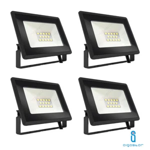 FARO FARETTO LED SMD 10W SLIM DA ESTERNO IP65 4000 K NATURALE 4 PEZZI - Foto 1 di 5
