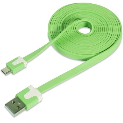 10ft Flat Data Sync Charging Cable For Micro USB Motorola Samsung LG HTC Nokia - Image 1 of 4