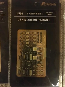 1/700 Flyhawk Modern US Navy PE photo etch upgrade Rails, Radar, Weapons, Ladder - Picture 1 of 8
