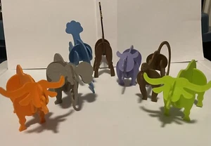 Rompecabezas de plástico 3D vintage de la década de 1980 para animales de zoológico - Imagen 1 de 16