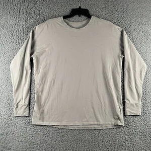 Vuori Long Sleeve Feather Tee Womens Small Gray Performance Activewear Flaw - Picture 1 of 9