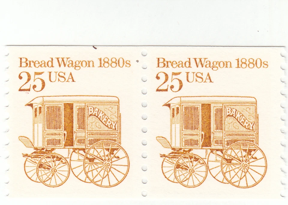 Scott #2136 - 25 cent Orange Brown -   10 Vert. Coil pair - MNH - Image 1 of 1