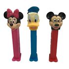 Pez Dispensers Donald Duck Mickey Mouse Minnie Mouse Disney Made in Hungary