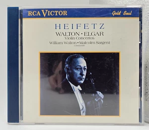 Walton / Elgar Violinkonzerte: Jascha Heifetz / Malcolm Sargent Cinch CD - Bild 1 von 3