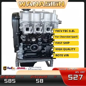 Long Block Engine Assy For Chevrolet Spark Matiz F8CV F8C 0.8L Cylinders Engine - Picture 1 of 5