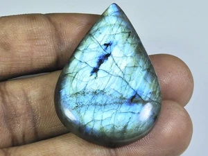 29 x 45 x 08 mm natürlicher Labradorit Multi Birne Cabochon loser Edelstein 7... - Picture 1 of 9
