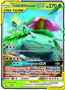 Ligeramente Jugado Celebi & Venusaur GX - 1/181 - Equipo Pokémon Ultra Raro - Imagen 1 de 1